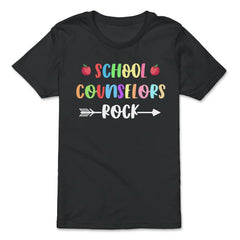 Funny School Counselors Rock Trendy Counselor Appreciation product - Premium Youth Tee - Black