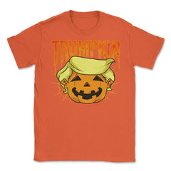 Donald Trumpkin funny president Trump Halloween Unisex T-Shirt - Orange
