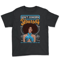 Believe in yourself Afro American Pride Motivational design - Youth Tee - Black