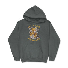 My Year My Rules Retro Vintage Year of the Tiger Meme Quote design - Dark Grey Heather