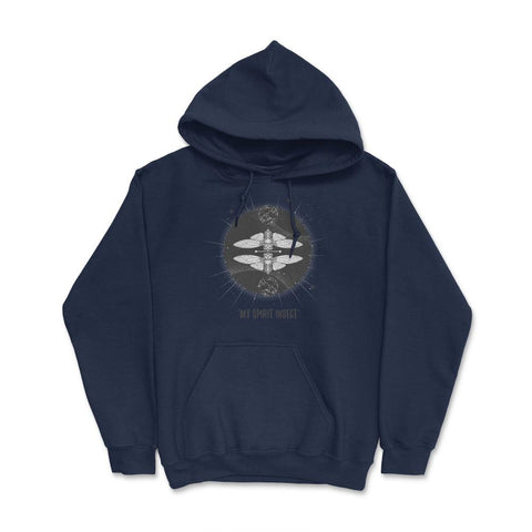 Cicada is My Spirit Insect Esoteric Theme Meme print Hoodie - Navy
