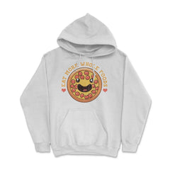 Eat More Whole Foods Funny Pizza Pun Humor Gift product Hoodie - White
