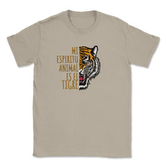 Mi Espiritu Animal es el Tigre Rugiente Gracioso print Unisex T-Shirt - Cream