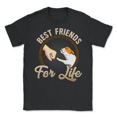 Pug Funny Best Friends For Life Dog Lover graphic Unisex T-Shirt - Black