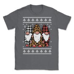 Christmas Gnomes Ugly XMAS design style Funny product Unisex T-Shirt - Smoke Grey