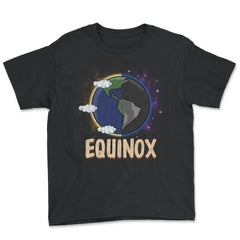March Equinox on Earth Day & Night Cool Gift print Youth Tee - Black