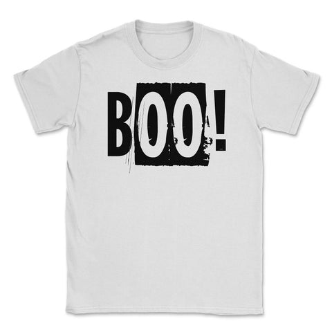 Boo! Word Halloween costume T-Shirt Tee Gift Unisex T-Shirt - White