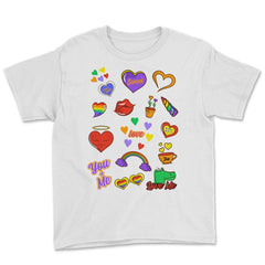 Gay Pride LGBTQ+ Collection Fun Gift design Youth Tee - White
