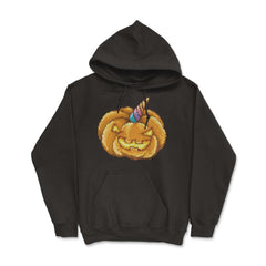 Jack O Unicorn Pumpkin Halloween T Shirt Gifts Hoodie - Black