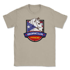 Boricua Pride Horse & Puerto Rico Flag T-Shirt & Gifts Unisex T-Shirt - Cream