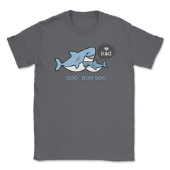 Love Dad Sharks copy Unisex T-Shirt - Smoke Grey