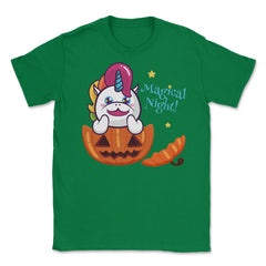 Magical Night! Halloween Unicorn Shirt Gifts Unisex T-Shirt - Green
