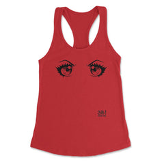 Anime Come on! Eyes Women's Racerback Tank - Red