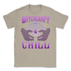 Witchcraft and Chill Occult Pentagram Halloween Unisex T-Shirt - Cream