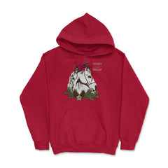 Christmas Horse Merry and Bright Equine T-Shirt Tee Gift Hoodie - Red