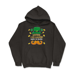 Warning I Kiss Everybody When I’m Drunk St Patty’s Meme product - Hoodie - Black