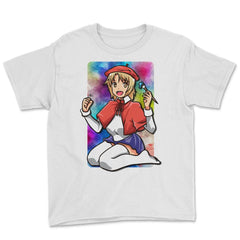 Anime Girl Painter Colorful Manga Artist Gift graphic Youth Tee - White