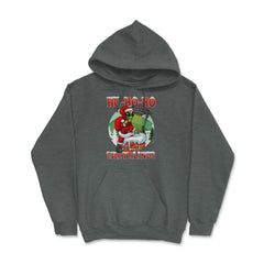 HO HO HO Alien Santa Xmas Funny Gift product Hoodie - Dark Grey Heather