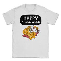 Halloween Funny Decapitated Cartoon Shirt Gifts  Unisex T-Shirt - White