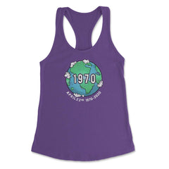 Earth Day 50th Anniversary 1970 2020 Gift for Earth Day graphic - Purple