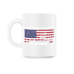 Patriotic Construction Worker Keeping The World Running product - 11oz Mug - White