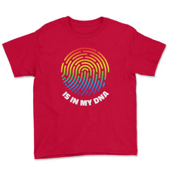 Is In My DNA Rainbow Flag Gay Pride Fingerprint Design product Youth - Red
