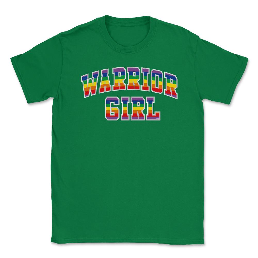 Warrior Girl Pride t-shirt Gay Pride Month Shirt Tee Gift Unisex - Green