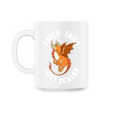 Thick Tails Soft Scales Dragon Cute Design product - 11oz Mug - White