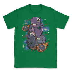 Asteroid Day Dinosaur Hilarious Character Space Meme design Unisex - Green
