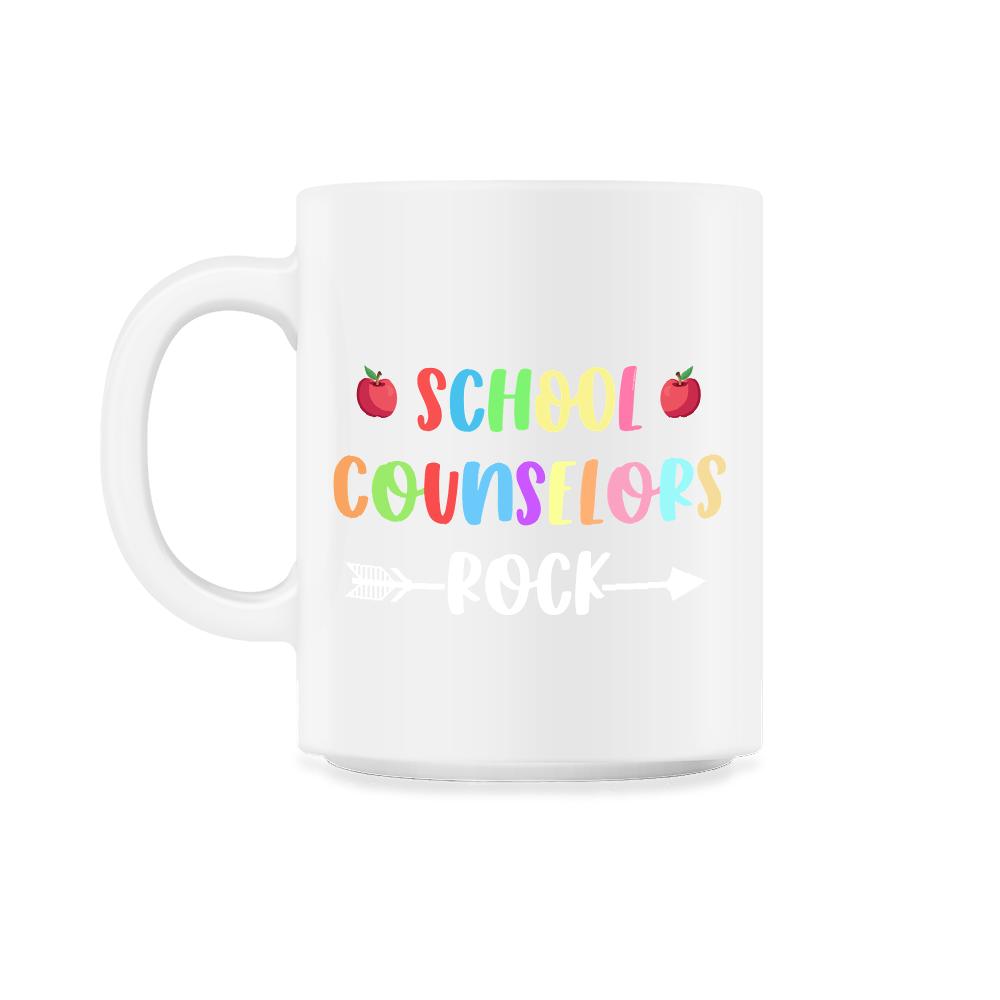 Funny School Counselors Rock Trendy Counselor Appreciation product - 11oz Mug - White