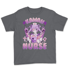 Anime Girl Nurse Design Gift product Youth Tee - Smoke Grey
