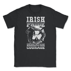 Irish Pride Firefighter St Patrick Unisex T-Shirt - Black