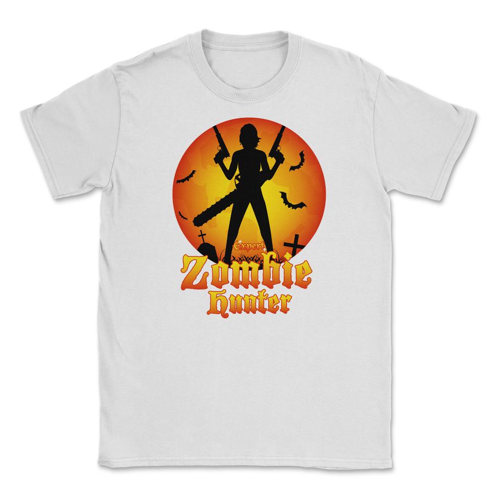 Expert Zombie Hunter Halloween costume T-Shirt Tee Unisex T-Shirt - White