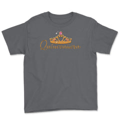15 Year Old Vintage Quinceanera Crown Birthday Girl Cute print Youth - Smoke Grey