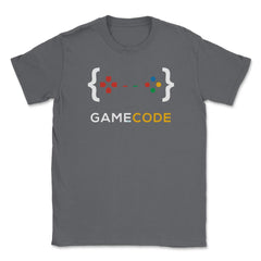 Game Code Gamer Funny Humor T-Shirt Tee Shirt Gift Unisex T-Shirt - Smoke Grey