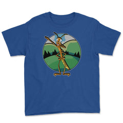 Dabbing Stick Bug Funny Insect Dancing Humor Gift design Youth Tee - Royal Blue