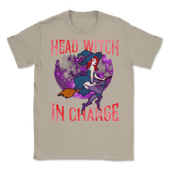 Head Witch in Charge Halloween Cute Funny Unisex T-Shirt - Cream
