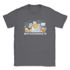 #StackingSats Bitcoin Blockchain Cryptocurrency For Fans design - Smoke Grey
