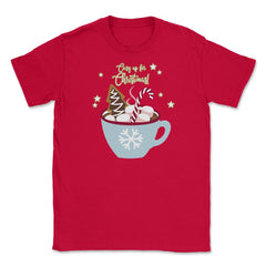Cozy up for Christmas! Funny Humor T-Shirt Tee Gift Unisex T-Shirt - Red