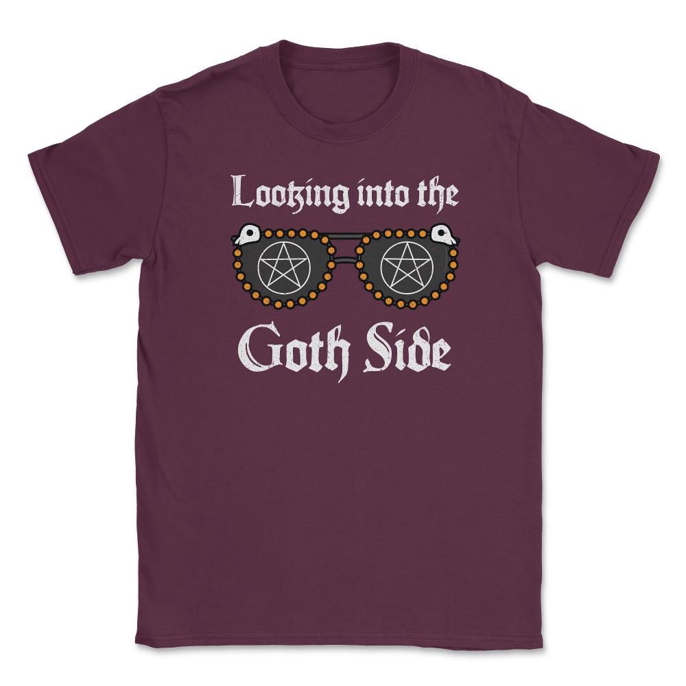 Looking into the Goth Side Punk Grunge Gothic Sunglasses product - Maroon