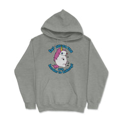 Fat Unicorns are harder to kidnap! Funny Humor design gift Hoodie - Grey Heather
