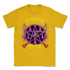 Coven Club for Witches Witchcraft Occult Pentagram Unisex T-Shirt - Gold