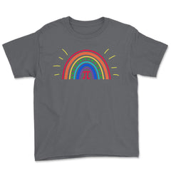 Bohemian Rainbow & Pi Symbol For A Happy PI Day Math Teacher graphic - Smoke Grey