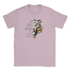 My Spirit Animal is a White Tiger Awesome Rare product Unisex T-Shirt - Light Pink