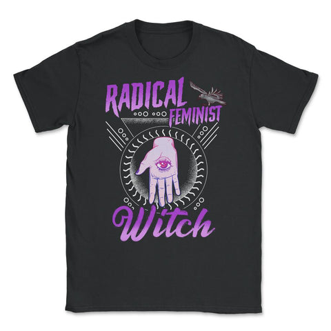 Radical Feminist Witch Halloween Unisex T-Shirt - Black