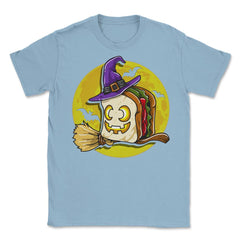 Sand-Witch Funny Halloween Witch Sandwich Humor Unisex T-Shirt - Light Blue