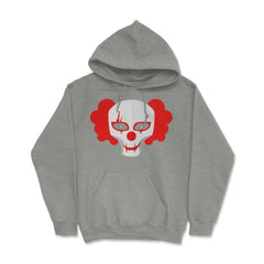 Clown Face Scary Halloween Mask T Shirts & Gifts Hoodie - Grey Heather