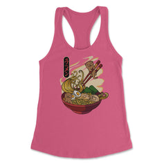 Otters Eating Ramen Cute Kawaii Otters Eating Noodles product Women's - Hot Pink
