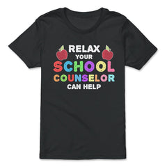Funny Relax Your School Counselor Can Help Appreciation design - Premium Youth Tee - Black