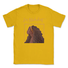I’m Blacknificent Afro-American Woman Design design Unisex T-Shirt - Gold